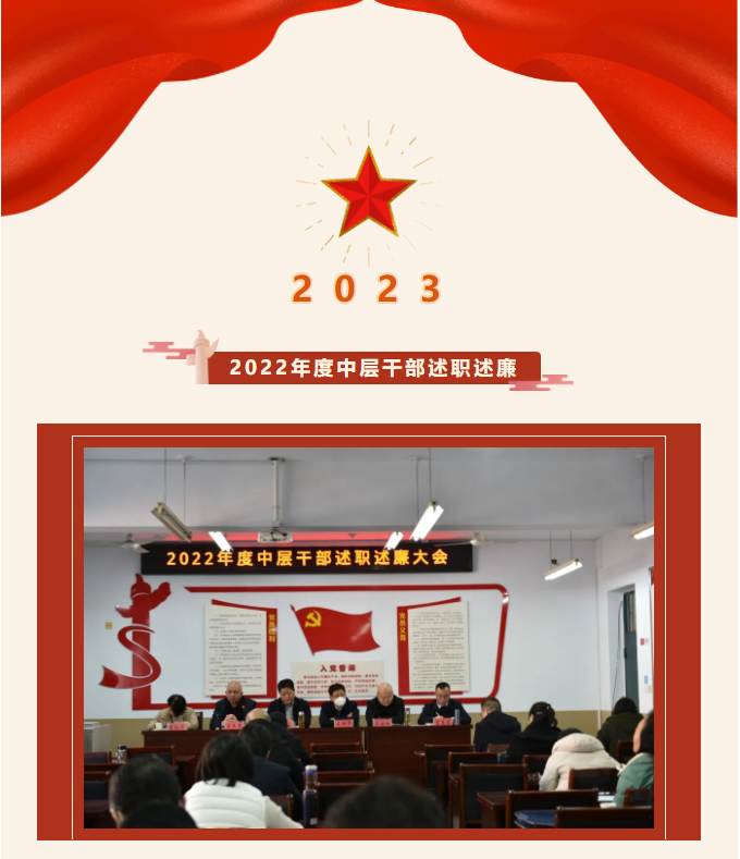 履職盡責述答卷，踔厲奮發(fā)啟新程—我校召開2022年度中層干部述職述廉大會