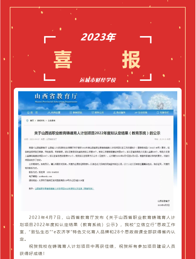 喜報——我校鑄魂育人計劃項目再獲佳績！